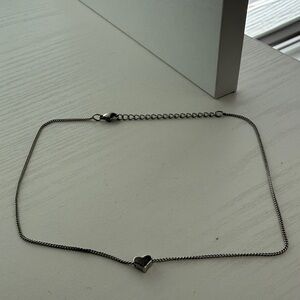 Elegant Silver Heart Necklace